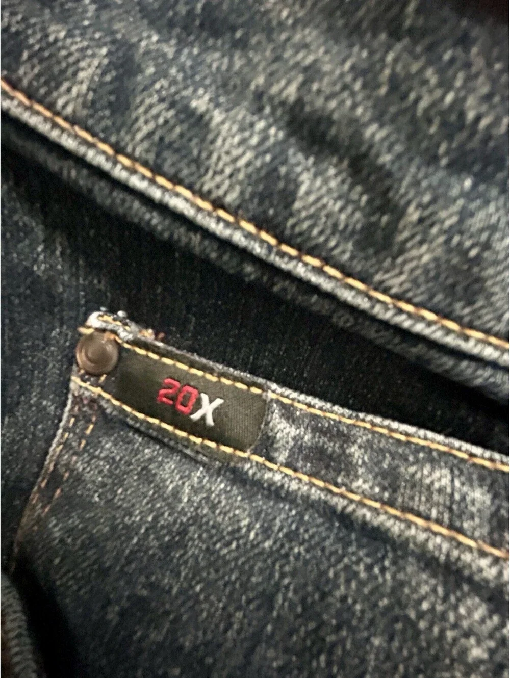 Wrangler 20X Men's Straight Leg Dark Wash Stretch Denim Jeans Regular Fit 33x30